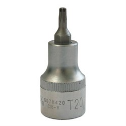 Торцевая насадка (бита) Jonnesway Torx 1/2" T 20х55 мм S07H420 - фото 116227