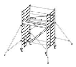 Алюминиевая вышка-тура Krause Stabilo 5500 4,50м 769008 - фото 157330