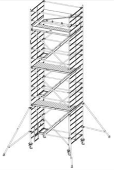 Алюминиевая вышка-тура Krause Stabilo 5500 8,50м 769022 - фото 157333