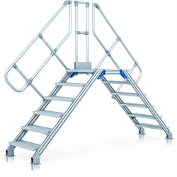 Стационарный переход Zarges с наклоном 45°, 6 ступеней 40355945 - фото 278053