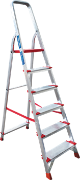 Алюминиевая стремянка Новая Высота NV 511 6 ступеней 5110106 - фото 292167