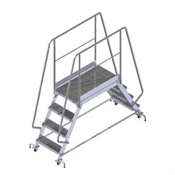 Переходный мостик на колесах с упорами ALUR МП-0,54х1,5х1,75КУ - фото 297850