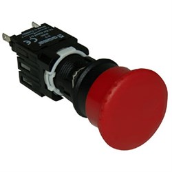 Нажимная кнопка EMAS возвратная, грибовидная, красная (1НО) D100YM30K - фото 324201