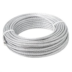 Канат стальной ГОСТ 2688-80 ЛК-Р 27,0 мм 6х19 светлый, м - фото 360121