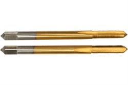 Комплект ручных двухпроходных метчиков (I/II) ПрофОснастка Эксперт №194 HSS M2 TiN, ISO 529 М24x1,5 50311064 - фото 384997