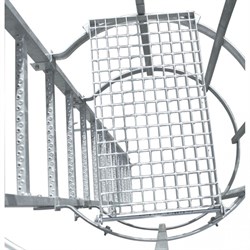 Промежуточная площадка Krause откидная, алюминий 838124 - фото 386639