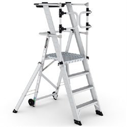 Складная лестница-платформа CASGAN KEY-PRO 3+1 ступени - фото 400179