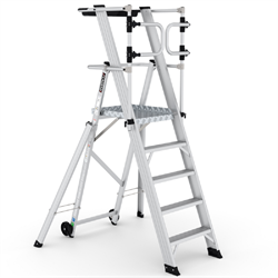 Складная лестница-платформа CASGAN KEY-PRO 4+1 ступени - фото 400195