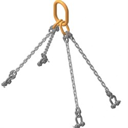 Строп цепной TOR 4СЦ г/п 4,25 т 3,0 м звено NRLI 6,7т (скобы)