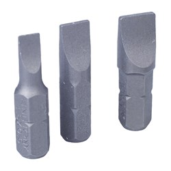 Набор вставок (бит) 1/4", шлицевые, 4,5х0,6, 6,5х1,2, 8,0х1,2, 3 предмета KING TONY 1003LQ TONY - фото 675896