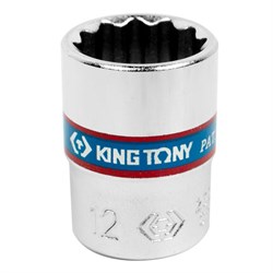 Головка торцевая стандартная двенадцатигранная 1/4", 12 мм KING TONY 233012M TONY - фото 678303