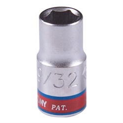 Головка торцевая стандартная шестигранная 1/4", 9/32", дюймовая KING TONY 233509S TONY - фото 678319