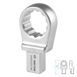 Насадка накидная серии "FIT", 27 мм, 14х18 мм KING TONY 34502227M TONY - фото 679162