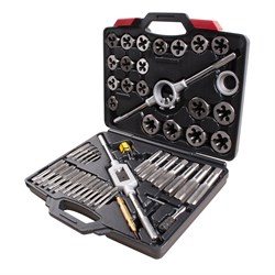 Набор метчиков и плашек SK-5 1/4"-1", кейс, 51 предмет МАСТАК 351-10051C 351-10051C - фото 679262