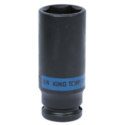 Головка торцевая ударная глубокая шестигранная 1/2", 24 мм KING TONY 443524M TONY - фото 680043