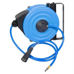 Шланг пневматический на автоматической катушке 8х12 мм, 15 м, полиуретановый, резьба 1/4" KING TONY 79912-15 TONY - фото 681494