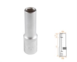 Головка торцевая глубокая шестигранная 1/2", 12 мм AFFIX AF00140012 AF00140012 - фото 682469