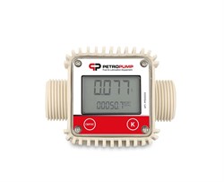 Электронный счетчик для ДТ, бензина Petropump K24 1" BSP (M), 20-100 л/мин PP820024 - фото 689573