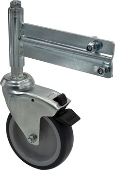 Ролик с тормозом для лестницы с платформой 2-3 ступ. Krause 820495 - фото 692474