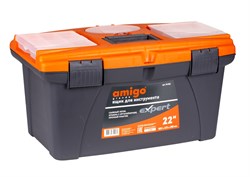 Ящик для инструмента пластиковый Amigo 22" (56,5х32,5х29 см) 74780 - фото 693983