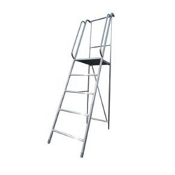 Алюминиевая лестница с платформой Н=1,5 4 ступени - фото 98276
