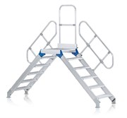 Алюминиевый переход с платформой Zarges Z600 600мм 10 ступеней 45° 40359939