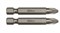 Усиленная крестовая бита Irwin 1/4" PH2x50, 2 шт 10504396 - фото 172219