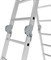 Алюминиевая лестница трансформер Новая Высота NV 332 4х5 3320405 - фото 273747