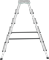 Двухсторонняя алюминиевая стремянка Новая Высота NV2120 6 ступеней 2120206 - фото 292328