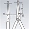 Длинногубцы KNIPEX KN-2501160 - фото 31086