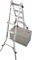 Шарнирная телескопическая стремянка Krause TeleVario 4х4 129970 (122162) - фото 320322