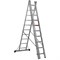 Трехсекционная алюминиевая лестница-стремянка CAGSAN TS211 3х11 - фото 347672