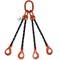 Строп цепной TOR 4СЦ г/п 6,7 т 3,0 м с самозакрывающимися крюками с проушиной