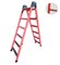 Лестница стеклопластиковая приставная, трансформируемая в стремянку Оникс ЛСПТС-2х3,0А с абразивным покрытием ступеней - фото 419812