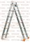 Двухсекционная лестница Эйфель Классик 2х6